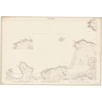 1900 Map of Donegal - Sheet 3 & 3A, 1903 Print
