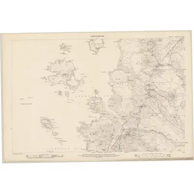 1905 Map of Donegal - Sheet 32 & 32A, 1906 Print