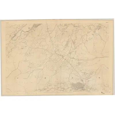 1835 Map of Donegal - Sheet 52, 1837 Print