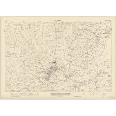 1949 Map of Donegal - Sheet 53, 1961 Print