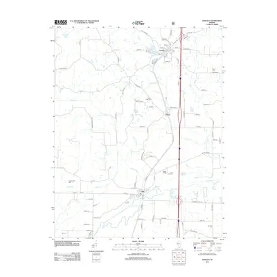 2012 Map of Dongola, 2012 Print