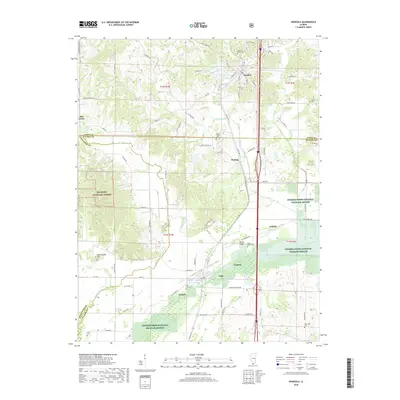 2018 Map of Dongola, 2018 Print