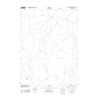2012 Map of Donica Mountain, 2012 Print