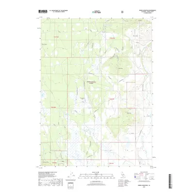 2018 Map of Donica Mountain, 2018 Print