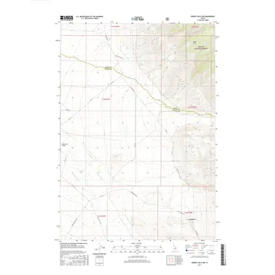 2017 Map of Donkey Hills NW, 2017 Print