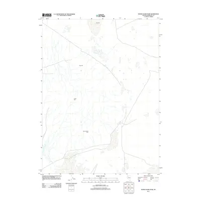 2011 Map of Donna Schee Peak, 2011 Print
