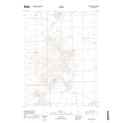2018 Map of Donna Schee Peak, 2018 Print