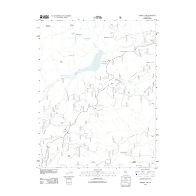 2012 Map of Donnell Lake, 2012 Print