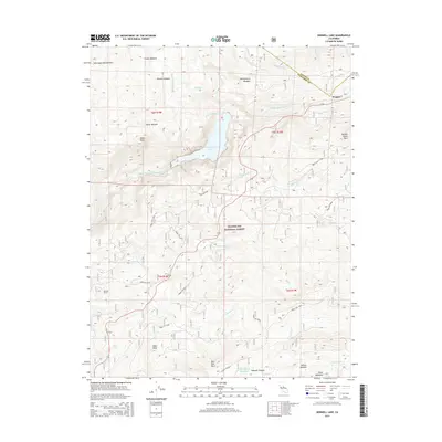 2015 Map of Donnell Lake, 2015 Print