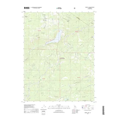 2018 Map of Donnell Lake, 2018 Print