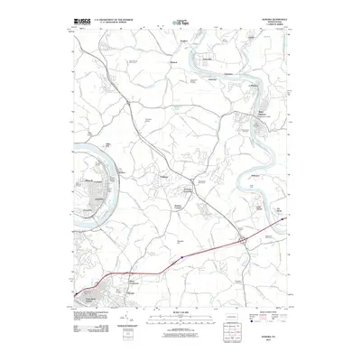 2010 Map of Donora, 2010 Print