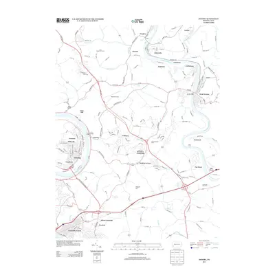 2013 Map of Donora, 2013 Print
