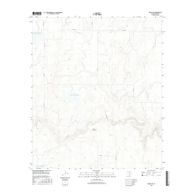 2016 Map of Doole SW, 2016 Print