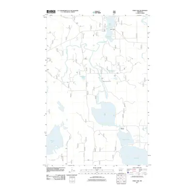 2011 Map of Dora Lake, 2011 Print