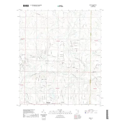 2021 Map of Dorcas, 2021 Print