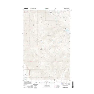 2014 Map of Doris Mountain, 2014 Print