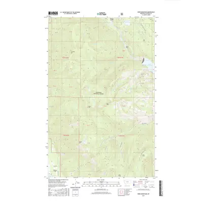 2017 Map of Doris Mountain, 2017 Print