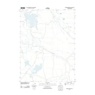 2012 Map of Dorris Reservoir, 2012 Print