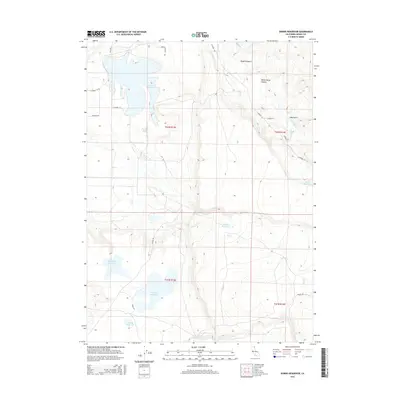 2015 Map of Dorris Reservoir, 2015 Print