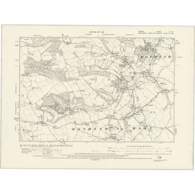1927 Map of Dorset IV.SE, 1931 Print