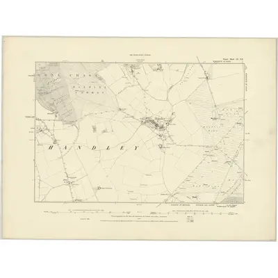 1886 Map of Dorset IX.SE, 1887 Print