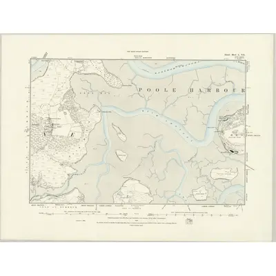 1886 Map of Dorset L.NE, 1888 Print