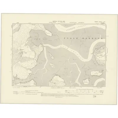 1900 Map of Dorset L.NE, 1902 Print