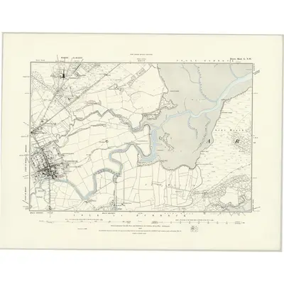 1886 Map of Dorset L.NW, 1888 Print