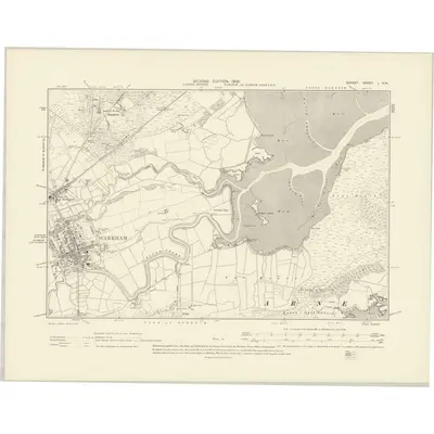 1900 Map of Dorset L.NW, 1902 Print