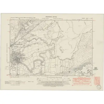 1938 Map of Dorset L.NW, 1950 Print