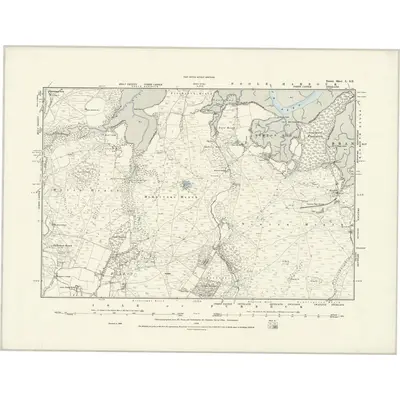 1886 Map of Dorset L.SE, 1888 Print