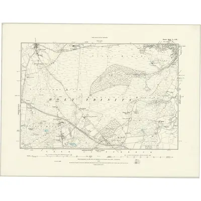 1886 Map of Dorset L.SW, 1888 Print
