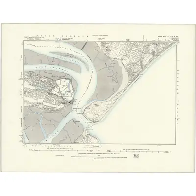 1886 Map of Dorset LI.NW & LI.NE, 1888 Print
