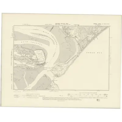 1900 Map of Dorset LI.NW & LI.NE, 1902 Print
