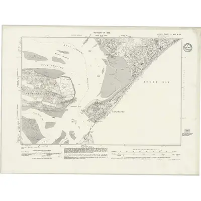 1933 Map of Dorset LI.NW & LI.NE, 1935 Print