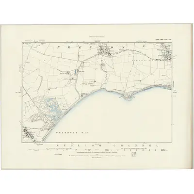 1864 Map of Dorset LIII.NE, 1889 Print