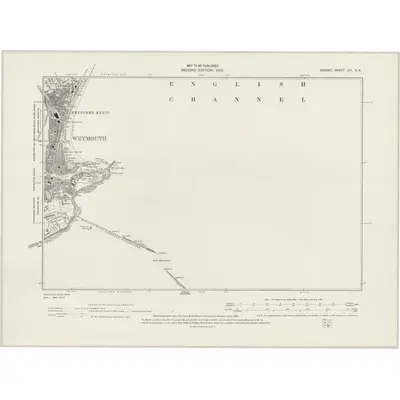 1901 Map of Dorset LIII.SE, 1942 Print