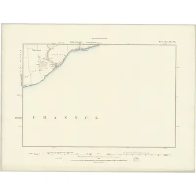 1886 Map of Dorset LIX.NE, 1888 Print