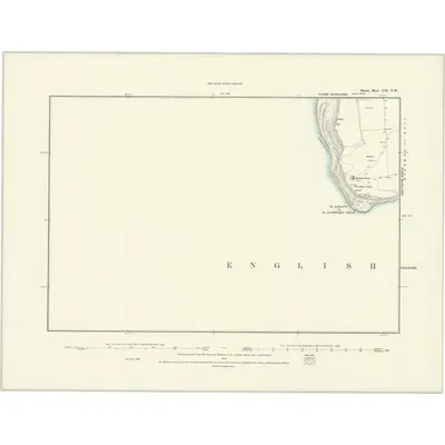 1886 Map of Dorset LIX.NW, 1888 Print