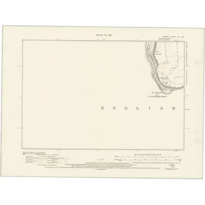 1926 Map of Dorset LIX.NW, 1930 Print