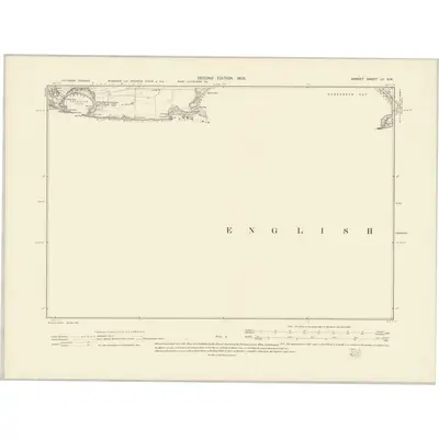1900 Map of Dorset LV.SW, 1903 Print