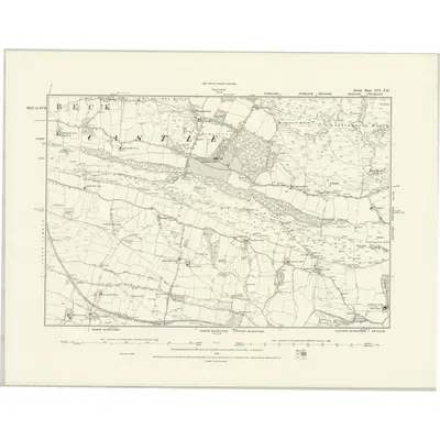 1886 Map of Dorset LVI.NE, 1888 Print