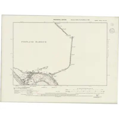 1938 Map of Dorset LVIII.NE, 1944 Print