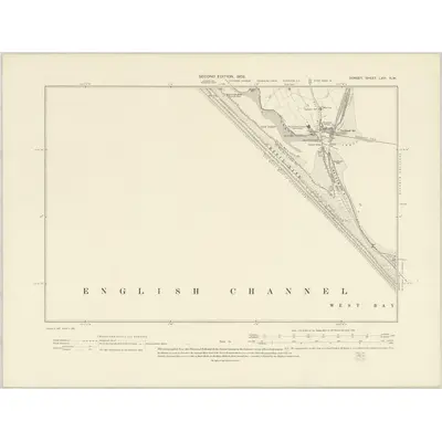 1901 Map of Dorset LVIII.NW, 1903 Print