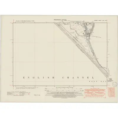 1947 Map of Dorset LVIII.NW, 1950 Print