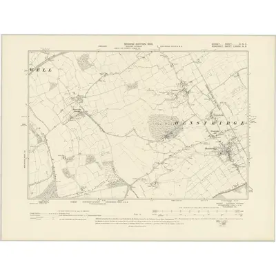 1901 Map of Dorset VI.NE, 1903 Print