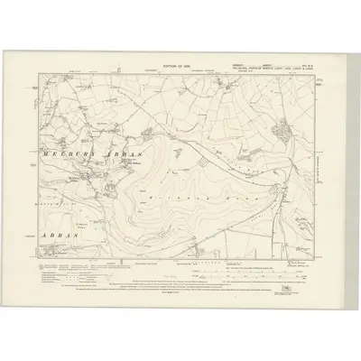 1928 Map of Dorset VIII.NE, 1930 Print