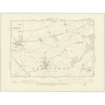 1901 Map of Dorset XI.NE, 1903 Print