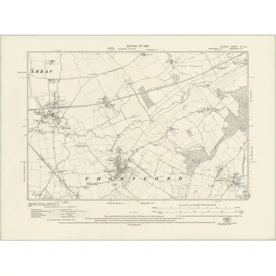 1927 Map of Dorset XI.NE, 1930 Print