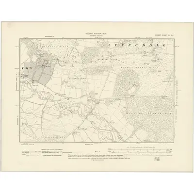 1900 Map of Dorset XLI.SE, 1902 Print